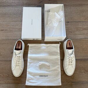 Common Projects Original Achilles Low Sneakers Leather White Men's Size 46 $482